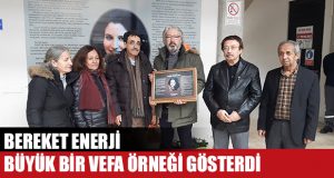 Bereket Enerji Ayşe Öner’i Ölümsüzleştirdi