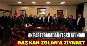 AK Parti Babadağ Teşkilatı’ndan Başkan Zolan’a ziyaret