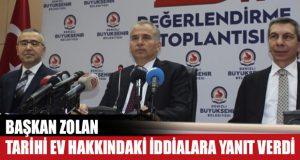 Başkan Zolan, Yanan Tarihi Ev Hakkında Konuştu