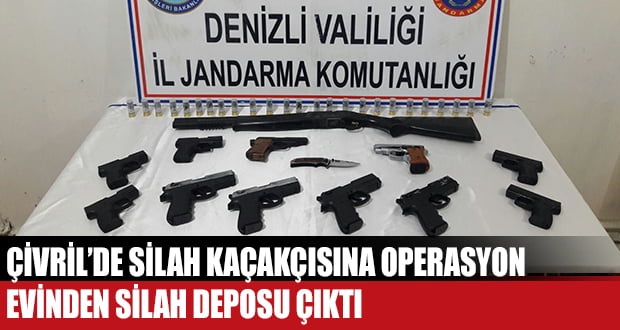 Çivril’de Kaçak Silah Operasyonu