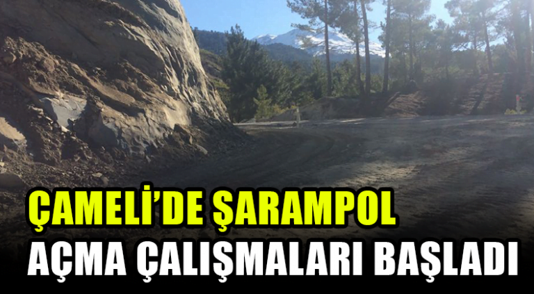 Çameli’de Şarampol Açma Çalışmaları Başladı