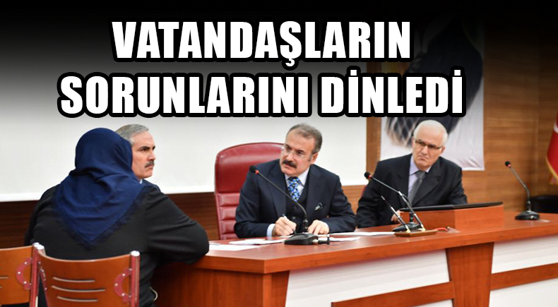 Vatandaşların Sorunlarını Dinledi