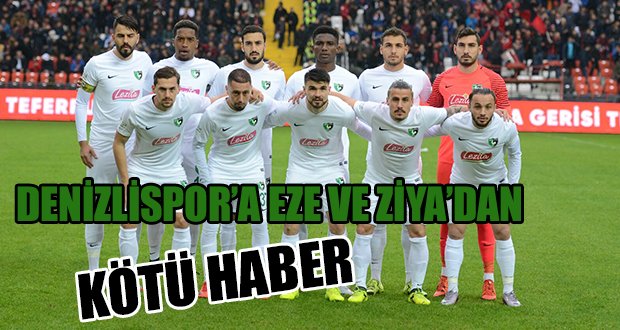 Denizlispor’a Kötü Haber