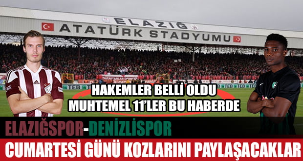 Denizlispor, Elazığspor Karşısına Çıkıyor