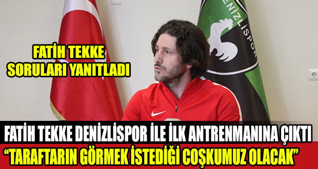 Fatih Tekke Gazetecilerin Sorularını Yanıtladı