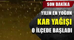 Sezonun En Yoğun Kar Yağışı Başladı