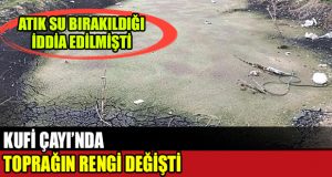 Atık Su Bırakıldığı İddia Edildi, Toprağın Rengi Değişti