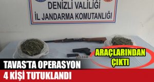 Tavas’ta Uyuşturucu Tacirlerine Operasyon