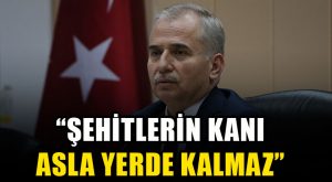 “Şehitlerin kanı asla yerde kalmaz”