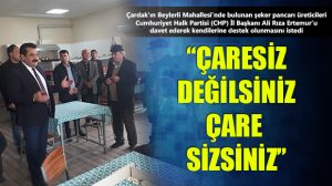 Çardaklılar Şeker Fabrikaları İçin Ertemur’dan Destek İstedi