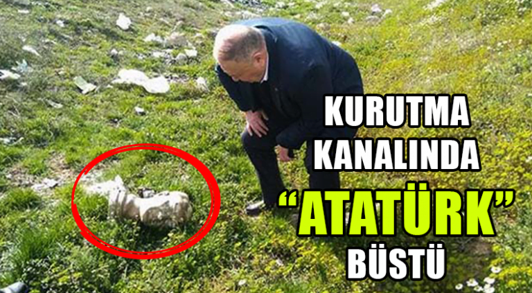 Kurutma Kanalında Atatürk Büstü