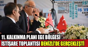 11. Kalkınma Planı Ege Bölgesi İstişare Toplantısı Denizli’de Gerçekleştirildi