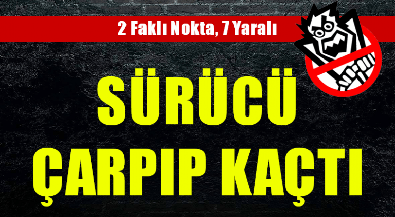 SÜRÜCÜ ÇARPIP KAÇTI