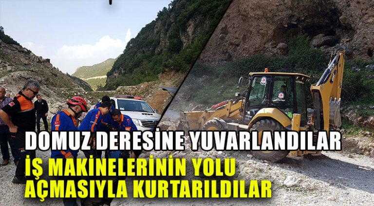 Arama Kurtarma İçin İş Makinesiyle Yol Açıldı