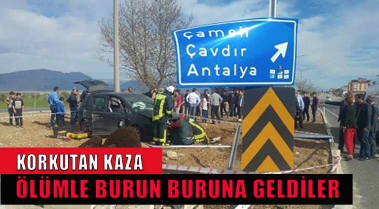 Acıpayam’daki Kazada Ölüme Ramak Kaldı