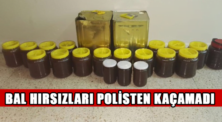 BAL HIRSIZLARI POLİSTEN KAÇAMADI