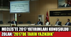 Büyükşehir yatırımları 2017’ye damgasını vurdu