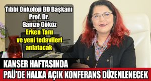 PAÜ’de Halka Açık Konferans ile Kanser Anlatılacak