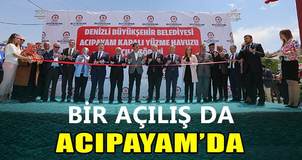 Acıpayam, kapalı yüzme havuzuna kavuştu