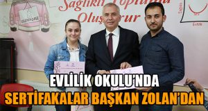 Evlilik Okulu’nda sertifikalar Başkan Osman Zolan’dan