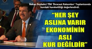 Bakan Zeybekci: “Her şey aslına varır, ekonominin aslı da kur değildir”