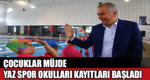 Büyükşehir Yaz Spor Okul kayıtları başladı