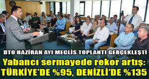 DTO’da Haziran ayı Meclis Toplantısı Gerçekleşti