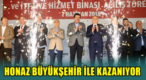 Honaz Büyükşehir ile kazanıyor