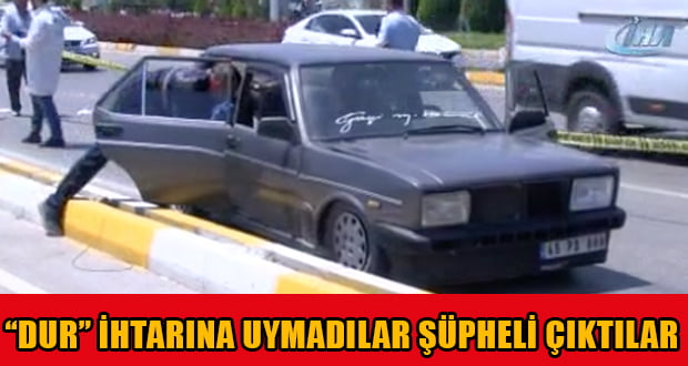 “Dur” İhtarına Uymayan Şüpheli Sürücü Yaralı