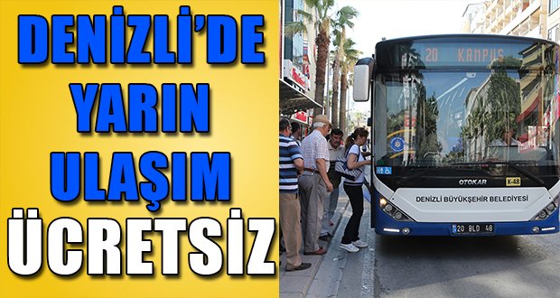 Büyükşehir Otobüsleri 15 Temmuz’a Özel Ücretsiz