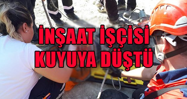 İnşaat İşçisi Çukura Düştü