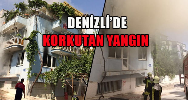 Denizli’de Yangın Görenleri Korkuttu