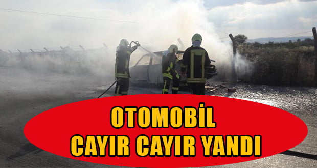 Otomobil Alev Aldı