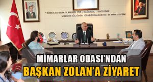 BAŞKAN ZOLAN’A MİMARLAR ODASI’NDAN ZİYARET