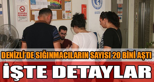 Denizli’de sığınmacıların sayısı 20 bini aştı