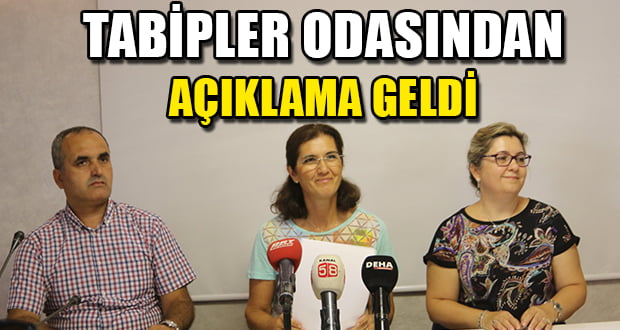 Tabipler Odasından Açıklama Geldi