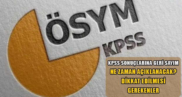 KPSS Sonuçları İçin Geri Sayım