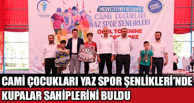 Cami Çocukları Yaz Spor Şenlikleri Sona Erdi