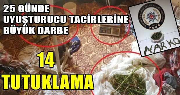 Denizli’de 25 Günde Uyuşturucu Tacirlerine Büyük Darbe Vuruldu