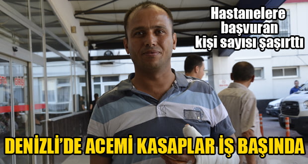 Denizli’de Acemi Kasaplar İş Başında