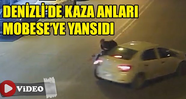 Otomobillerin ve motosikletin karıştığı kazalarda anbean görüntülendi