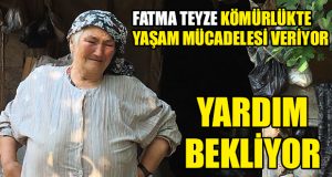 Evi yanan yaşlı kadın kömürlükte yaşam mücadelesi veriyor