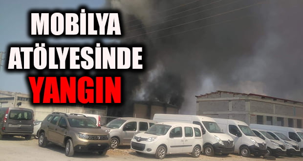 Denizli’de mobilya atölyesinde yangın