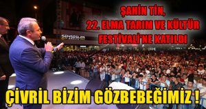 Şahin Tin, 22. Elma Tarım Ve Kültür Festivali’ne Katıldı