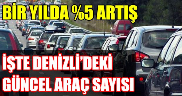 Denizli’deki Güncel Araç Sayısı Açıklandı