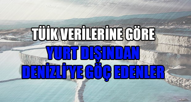 2017 Yılında Denizli’ye Yurt Dışından Göç Edenler