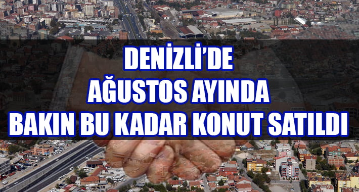 Denizli’de Ağustos Ayında Kaç Konut Satıldı?