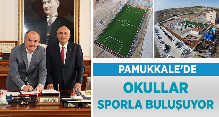 Pamukkale’de Okullar Sporla Hayat Buluyor