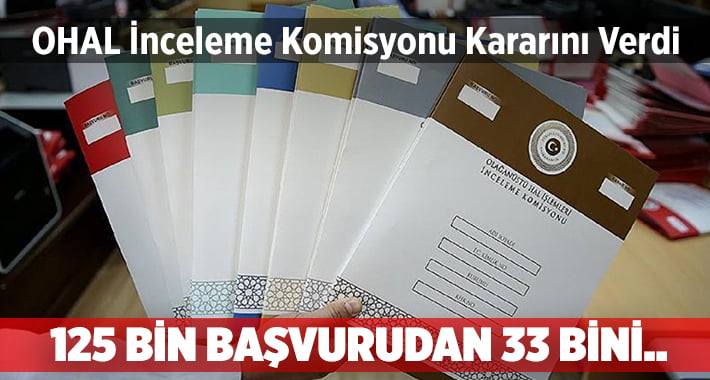 OHAL Komisyonu Kararını Verdi