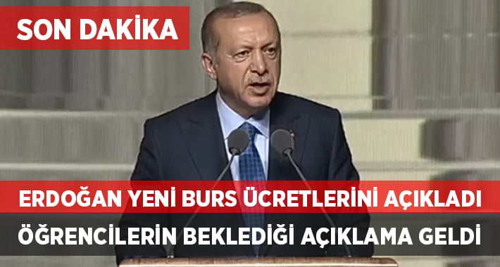 SON DAKİKA! Cumhurbaşkanı Erdoğan’dan Öğrencilere Burs Müjdesi